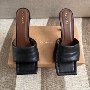 Aloha's Puffy Mule - Size 39 - Black